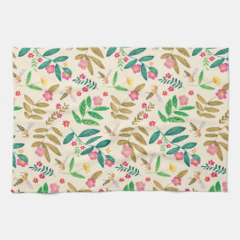 Paño De Cocina Abejas y flores