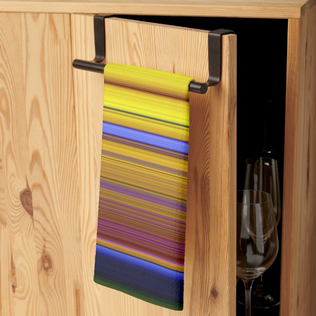 Paño De Cocina Abstract Stripes Design 1 (Pliegue de tercios)