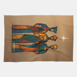 Paño De Cocina Abstract Three Wise Men