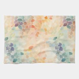 Paño De Cocina Abstracto Acuarela Pastel Suave
