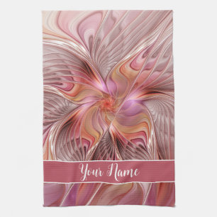 Paño De Cocina Abstracto mariposa colorida Fantasía nombre fracta