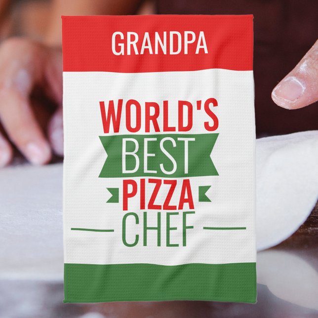Paño De Cocina Abuelo - El mejor chef de pizza del mundo (Subido por el creador)