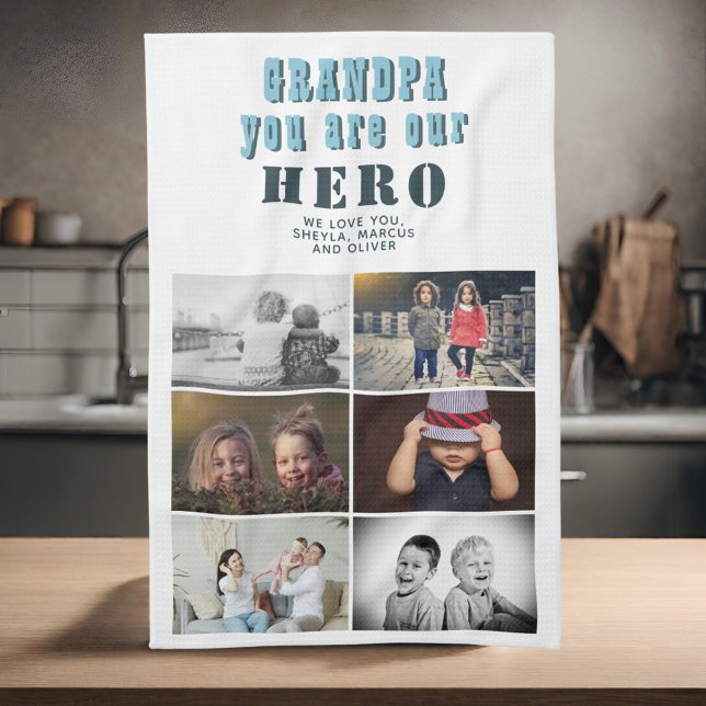 Paño De Cocina Abuelo, eres nuestro Collage de fotos Hero 6 (Subido por el creador)