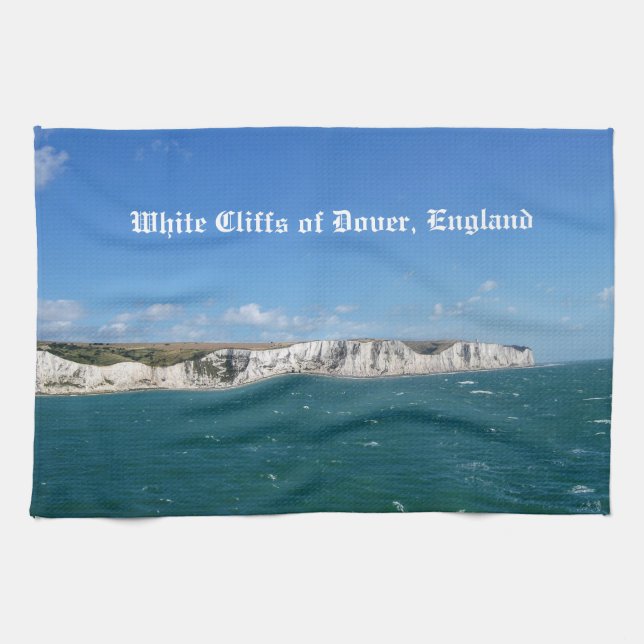 Paño De Cocina Acantilados blancos de Dover, Inglaterra (Horizontal)