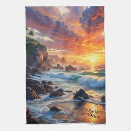 Paño De Cocina Acantilados Tropicales personalizados - Costa Vibr