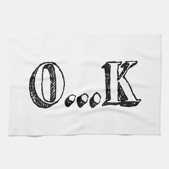 Paño De Cocina Aceptar sarcástico (Horizontal)
