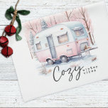 Paño De Cocina Acogedores Navidades de Camper Pastel Rosa Vibes d<br><div class="desc">Navidades Camper Kitchen Toalla.</div>