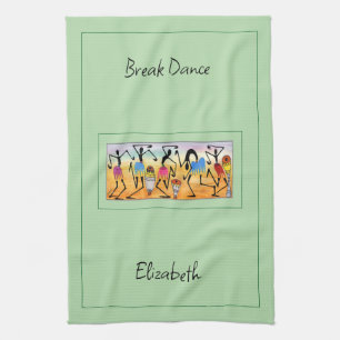 Paño De Cocina Acuarela, arte africano asombroso baile de calenta