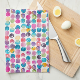 Paño De Cocina Acuarela Brillante Abstracta – Cocina Colorida