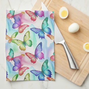Paño De Cocina Acuarela de Mariposa