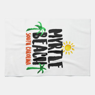 Paño De Cocina Acuarela de Myrtle Beach