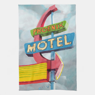 Paño De Cocina Acuarela Phoenix Motel
