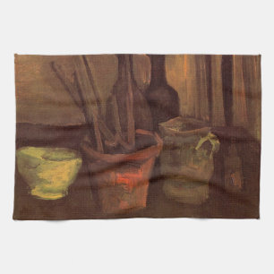 Paño De Cocina Acuarela Pinceles en Maceta por Vincent van Gogh