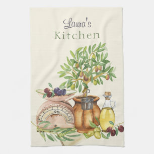 Paño De Cocina acuarela rusa personalizada
