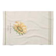 Acuarela Rústica de girasol