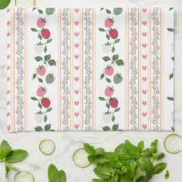 Paño De Cocina Adorable patrón botánico antiguo y dulce