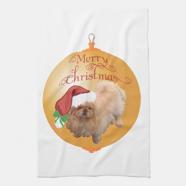 Paño De Cocina Adorno de Navidad de Pekín (Vertical)