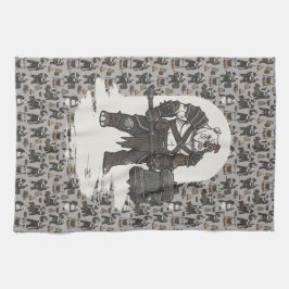 Paño De Cocina adventure American Bulldog gladiator dog