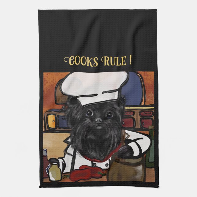 Paño De Cocina Affenpinscher Chef (Vertical)