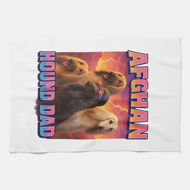 Paño De Cocina Afghan Hound (Horizontal)