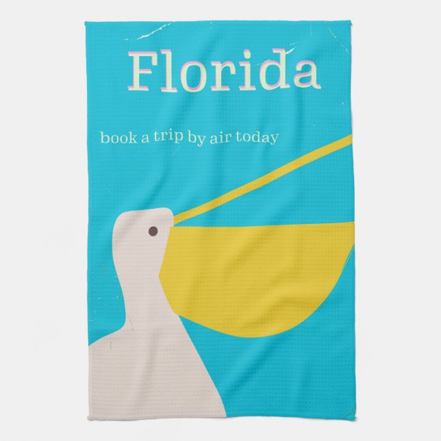 Paño De Cocina Afiche de viaje por Florida (Vertical)