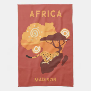 Paño De Cocina África de nombres personalizados