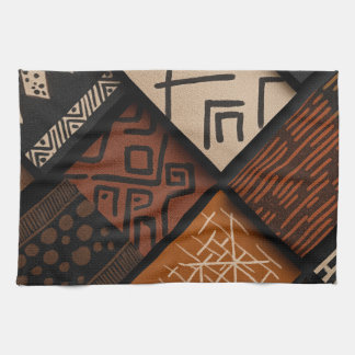 Paño De Cocina African culture designs on diagonal shapes
