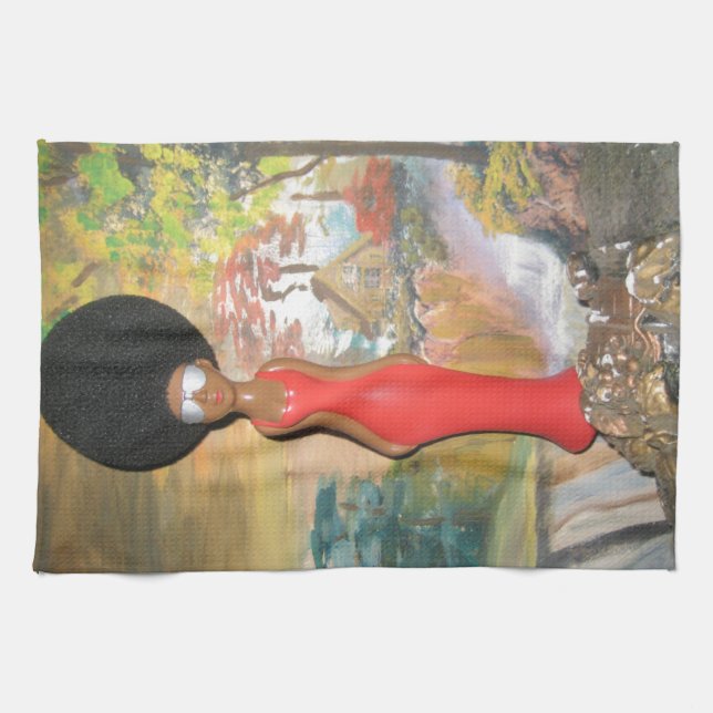 Paño De Cocina Afro Glam: Una belleza eterna (Horizontal)