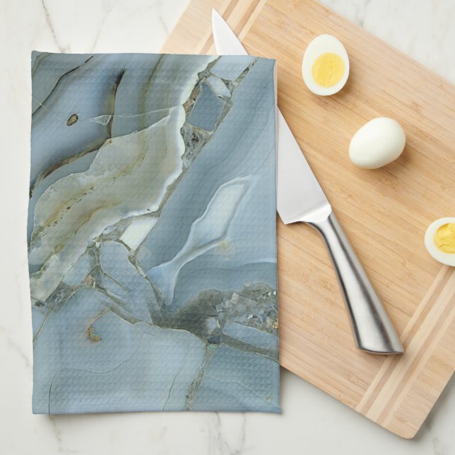 Paño De Cocina Ágata azul (Doblado Cuarto)