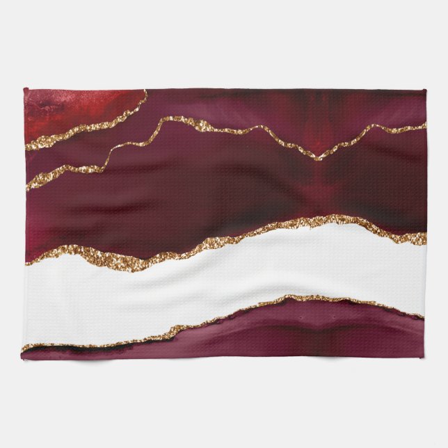 Paño De Cocina Agate liede vin et or (Horizontal)