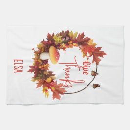 Paño De Cocina Agradecimientos por otoño en Rusia