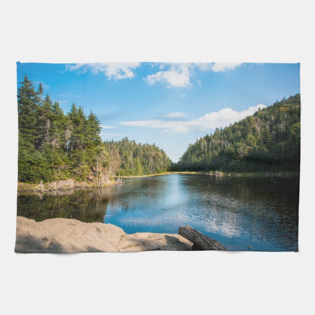 Paño De Cocina Agua | Lago Spruce Quebec, Canadá (Horizontal)