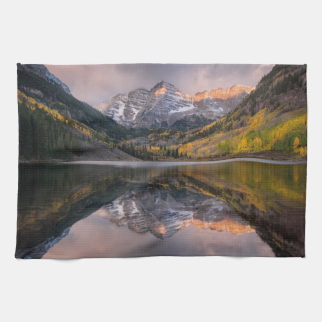 Paño De Cocina Agua | Maroon Bells Colorado (Horizontal)