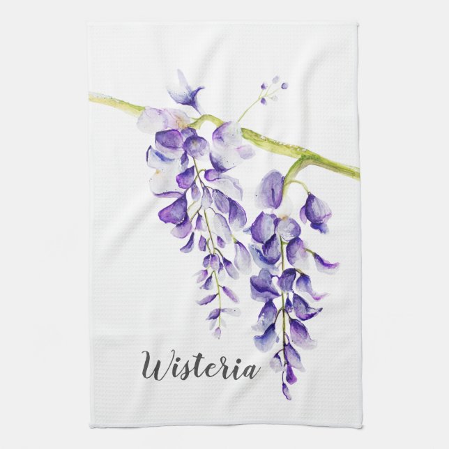Paño De Cocina Agua Wisteria Botánica (Vertical)