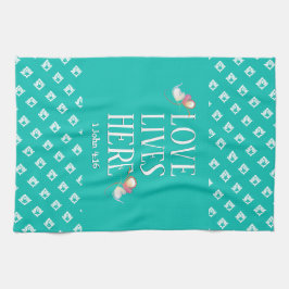 Paño De Cocina Aguamarina | AMAR LA VIDA AQUÍ | Personalizable el