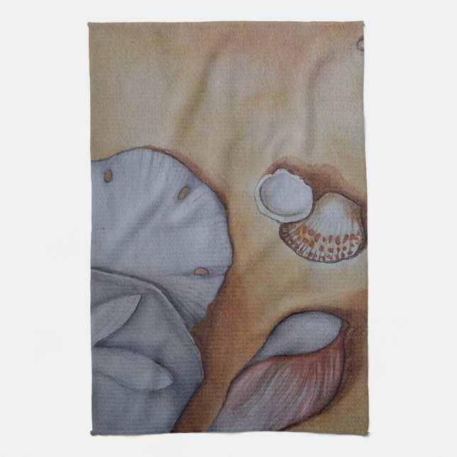 Paño De Cocina Aguas marinas en la costa (Vertical)