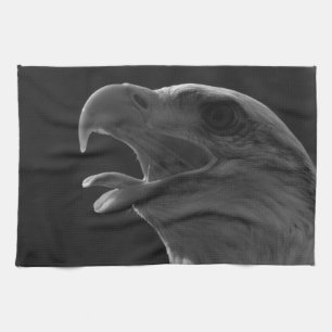 Paño De Cocina Águila blanca y negra