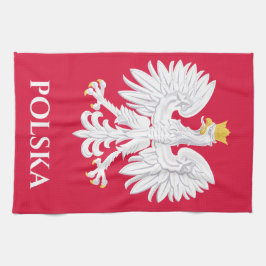 Paño De Cocina Águila polaca 🦅 Polski Polonia Escudo rojo