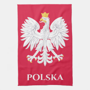 Paño De Cocina Águila polaca 🦅 Polski Polonia Escudo rojo