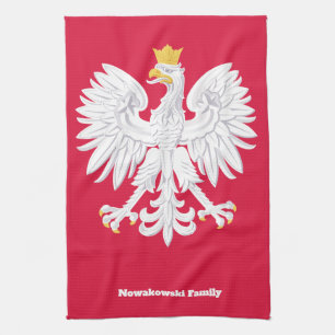 Paño De Cocina Águila polaca 🦅 Polski Polonia Escudo rojo