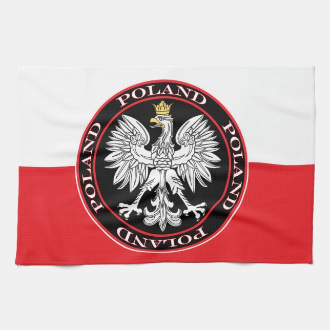 Paño De Cocina Águila redonda polaca (Horizontal)