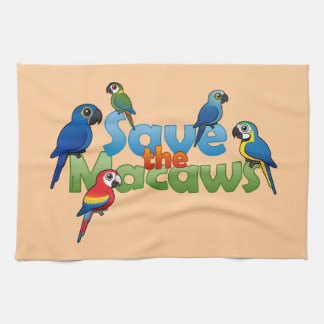 Paño De Cocina Ahorre los Macaws