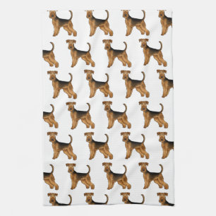 Paño De Cocina Airedale Terrier Bingley Terrier Cute Dote Pattern