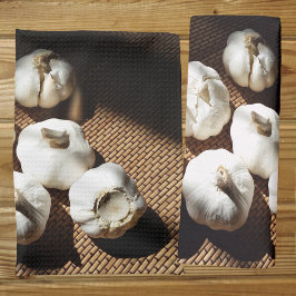 Paño De Cocina Ajo blanco entero con clavos