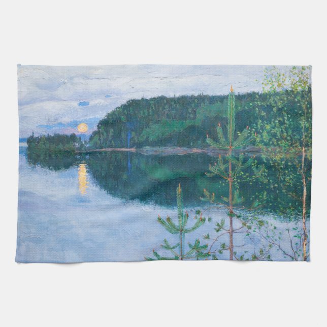 Paño De Cocina Akseli Gallen-Kallela - Noche de primavera (Horizontal)
