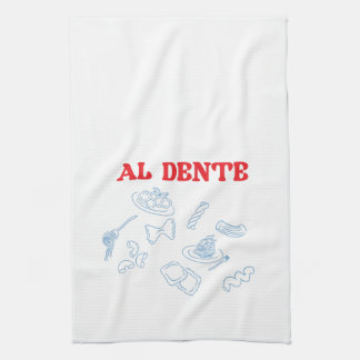 Paño De Cocina Al Dente Rojo y Azul