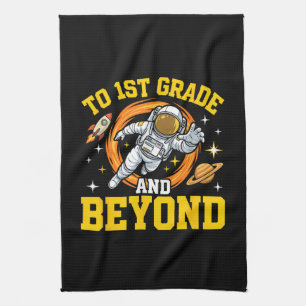 Paño De Cocina al estudiante de astronauta de 1er grado y más all