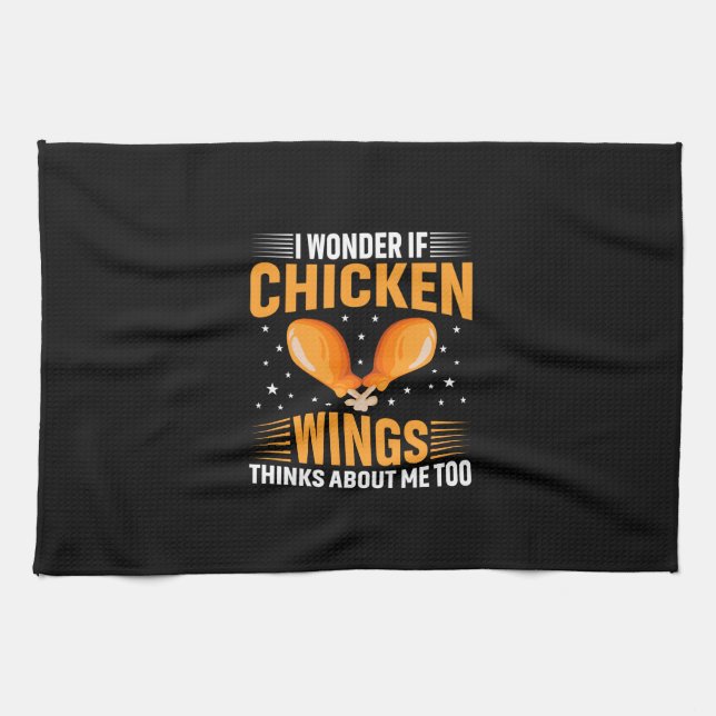 Paño De Cocina Ala de pollo de arte de pollo (Horizontal)