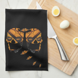 Paño De Cocina Alas de calaveras de mariposas