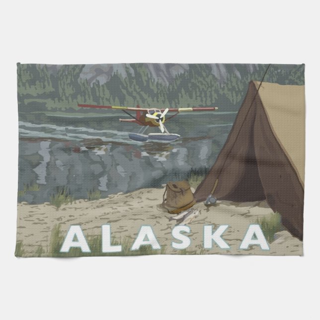 Paño De Cocina Alaska Bush Plane Souvenirs (Horizontal)